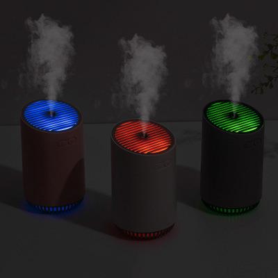 China Car Large Capacity 3LED Portable Indoor Light Atomization Mini Wireless Humidifier USB Nano Portable Humidifier for sale