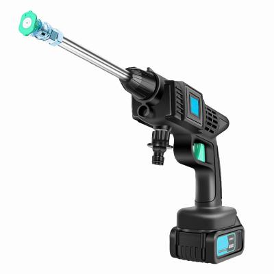 China ABS+alloy Car Gun Wash Battery High Pressure Cordless Washer Machine Cordless Cleaning Pump 24v48v for sale