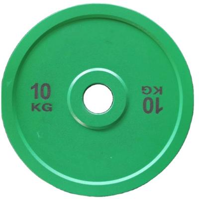 China Durable Gym Equipment Steel Cast Calibrated Power Weight Lifting Plates for sale