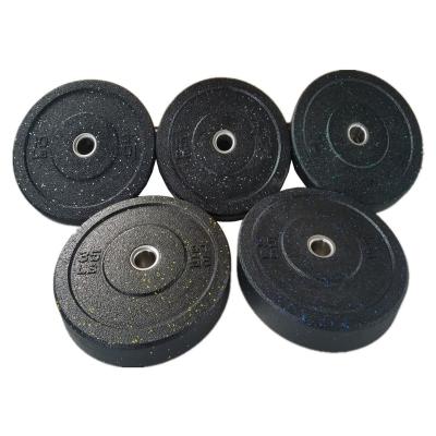 China Durable Weightlifting LB/KG Competition Bumper Plates Plates Rubber Barbell Weight Bumper Plates for sale