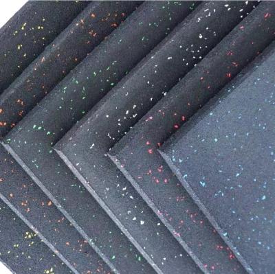 China Environmentally Friendly Rubber Flooring Tiles Gym Rubber Mat With EPDM Stain for sale