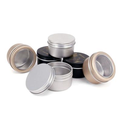 China Personal Care Aluminum Canisters With Screw Lids for sale