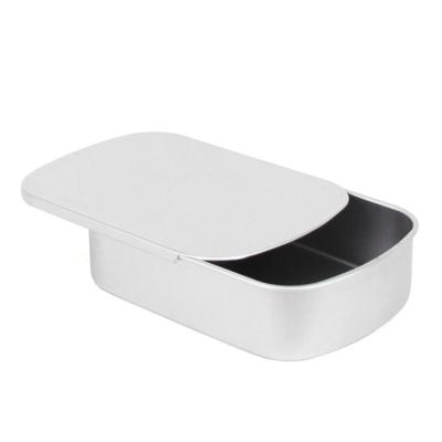 China Personal Care Slide Top Cover Metal Canisters Box for sale