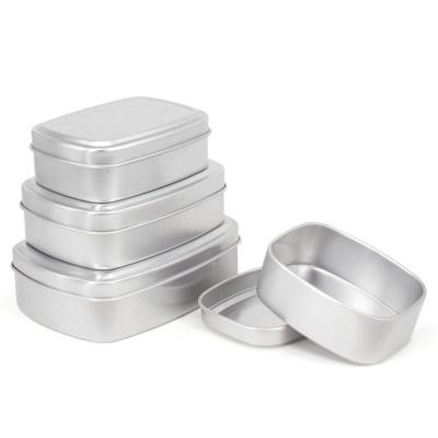 China Hot Selling Rectangular Aluminum Cosmetic Tin Can Empty Tin Can Jars Metal Aluminum Cans for sale