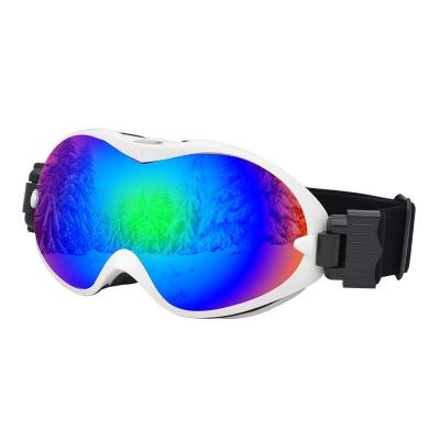 China High hardness 7012 spherical double-layer equipment mountaineering snow bicycle glass myopia ski anti-fog goggles for sale