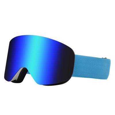 China High Hardness 2022 Custom Magnetic LOGO Polarized Outdoor Sports Eyewear Ski Glasses Anti Fog Snow UV Goggles for sale