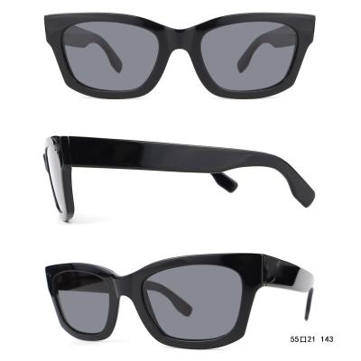 China Fashion Sunglasses 2022 New Good Designer Fashion Custom Logo Women Men Square Acetate Luxury Plastic Sunglasses for sale