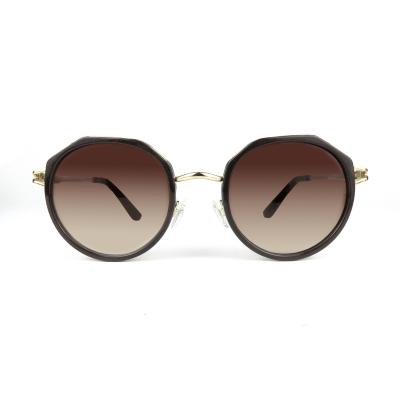 China Fogproof Supplier Trending Metal Logo Oval Black Box Sun Glass Men's Logo Printed Sunglasses Gold Logo Casemanufactuer Custom for sale