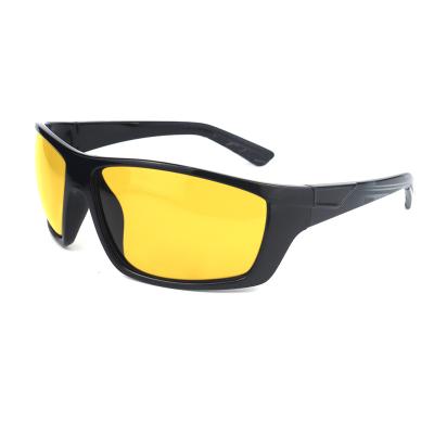 China Night Driving Custom Eyewear Polarized Bicycle Sport TR90 Cycling Sunglasses Glasses Free Sample Yellow Night Vision Quality Sports for sale