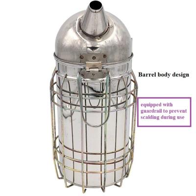 China Small Size Farms Stainless Steel Bee Smoker Beekeeping Equipment for sale