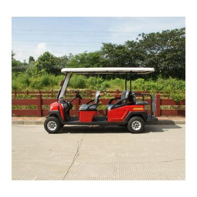 China 6 Passenger Cart Electric Golf Cart Red Color Club Cart Airport Electric Golf Cart Boarding and Handling - CX060T en venta