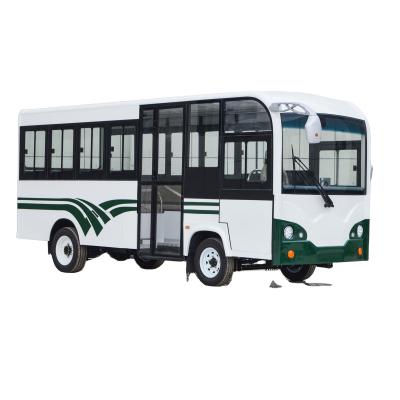 China New Plaza 2021 Amusement Park Tractor Scenic Spot Car New Energy Electric Guided Bus 5500*1700*2350mm for sale