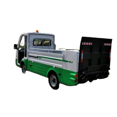 중국 New Design Hotels Convenient Trash Pusher Six-barrel Electric Four-wheel Transfer Car Garbage Truck 판매용