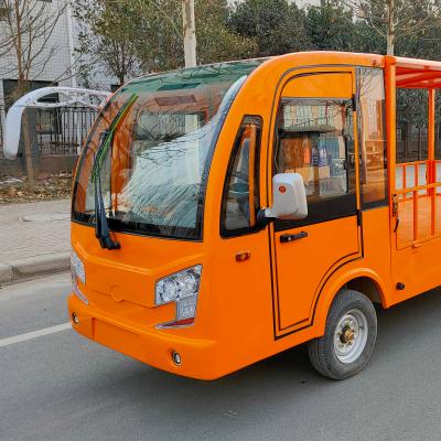 China City delivery single row seat lengthened new family electric four-wheel pickup truck small thickened material transfer vehicle for sale