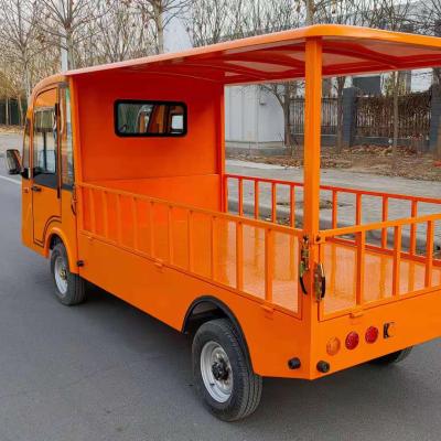 China Small Van City Electric Delivery Truck Electric Four Wheel Electric Box Truck Customizable Partially Enclosed Te koop