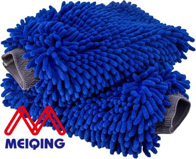 China Eco-friendly Premium Car Wash Mitt Chenille Microfiber Wash Mitt for Car,Truck,Boat Washing & Cleaning for sale