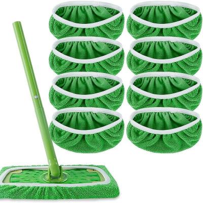 China Stocked HOT In Amazon Microfiber Flat Mop Microfiber Mop Replacement Cover for S Sweeper for sale