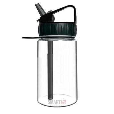 China Amazon Sustainable Hot Selling 4 Volume Straw Water Bottle Straw Drinking Cup OEM Customized bpa free for sale