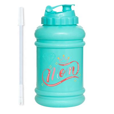 China Sustainable Wholesale Customized Large 2.2Liter Water Bottle With Filp Top Lid for sale