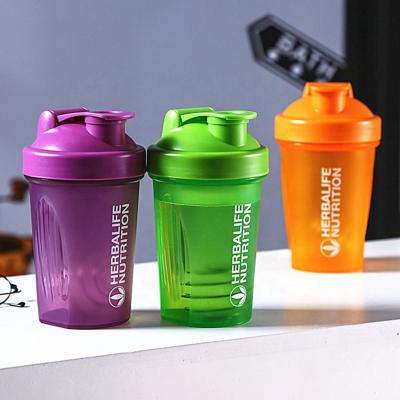 China 400ml viable drop shipping products for plastic protein pp shaker bottle with ball herbalife blend logo for sale