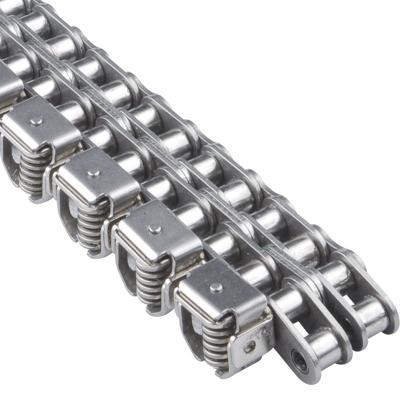 China Airtight Seal Wrapping Stainless Steel 08BSS 10BSS Film Gripper Chains for Form, Fill, and Airtight Seal Wrapping Applications for sale