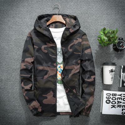 China New personality fashion anti-shrink camouflage jacket men's spring and autumn popular casual men's jacket for sale