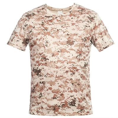 China Tactical Outdoor Round Neck Camouflage Sports Anti-wrinkle Summer Quick-drying T-shirt Short Sleeve for sale