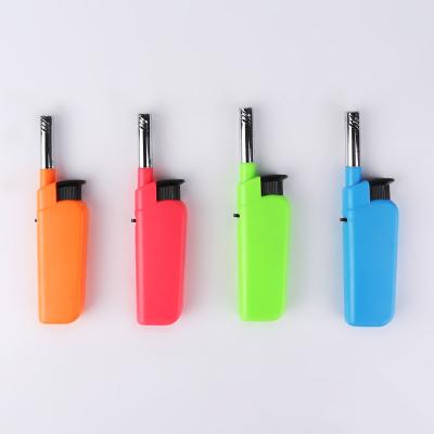 China OEM HC-1016 gas igniter plastic lighter cheap price colorful popular good quality smoke gas bbq kitchen lighter sale for sale