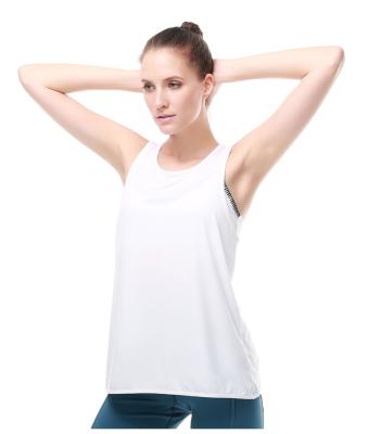 China Women Gym Ballet Stringer Yoga Cross Back Tank Antibacterial Top for sale