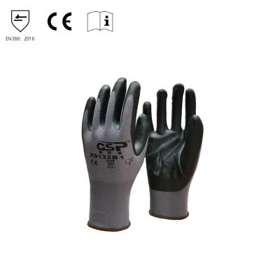 China Size Comfortable Electric Nitrile Mechanic Anti-Cut Work Safety Hand Welding Gloves for sale