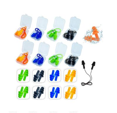 China Safety Noisy Workplace Case Silicone Soundproof Waterproof Earplug Ear Plugs\Soft Sleep\Comfortable Hearing Protection Case for sale