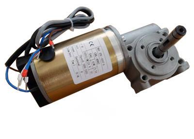 China Borstelgelijkstroom motor voor schuifdeurmotor, geel met codeur 24VDC 60W Te koop