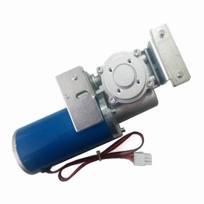 China Round Automatic Sliding Door Motor Long Blue Casing Permanent Magnet High Efficiency 24 Voltage for sale