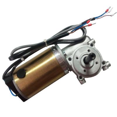 China Yellow Shell Brush DC motor for sliding Door Motor 40pulse Honeywell encoder 24VDC 60W for sale