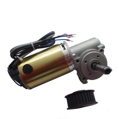 China DC gear motor for sliding Door Motor, red with encoder 24VDC 60W for sale