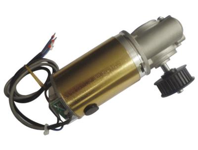 China DC gear motor for sliding Door Motor, yellow with encoder 24VDC 60W for sale