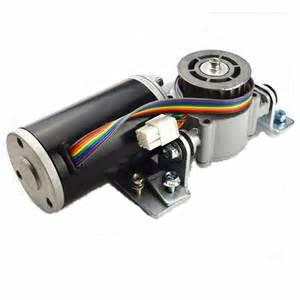 China Auto van de de motordeur van het deurmateriaal de opener motorr 24VDC 65W 4200RPM grijze deklaag IP44 Te koop