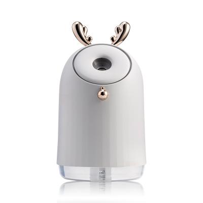 China Color Changing LED Light Factory Wholesales Promotion Gifts White USB Charging Night Light Rechargeable Ultrasonic Mist Maker Mini Air Humidifiers for sale