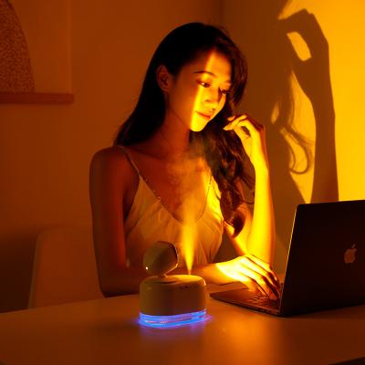 China sunset light & Wholesale Desktop Air Humidifier Aroma Diffuser Ultrasonic Personal Space Air Humidifier Sunset Light Humidifier for sale