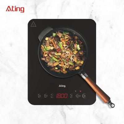 China New model FCC 120V 1800W ultra-thin portable cooktop hotel electric single touch ETL induction cooker for sale