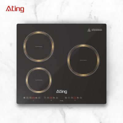 China Hotel New Design Bulti-in Electric Wok Three Burner Induction Cooker 5400w 220v Cocina de induccion Cooktop for sale