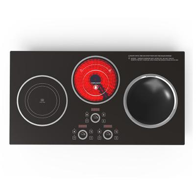 China Protector new design cooktop wok 3500w 220v commercial eletric heating induction cooker for sale