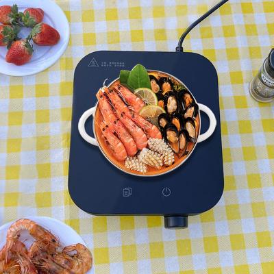 China Household China Factory Black Portable Induction Cooktop IHS12A With Knob Small Size Electric Single Stove Induction Cooker for sale