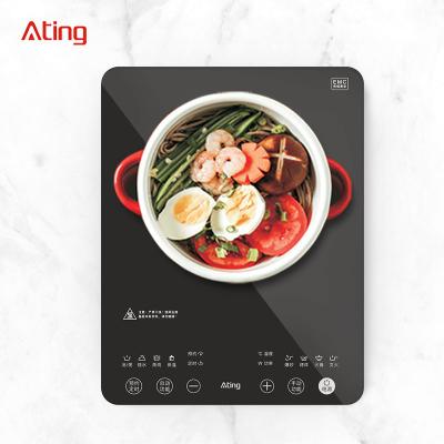 China New model Hotel sensor touch CE CB hotpot cooktop 2000W 220V electric single burner ultra-thin induction cooker for sale