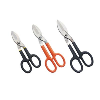 China Tin Snips Iron Snips Universal Tinman Shears Form Aviation Scissors Rubber Power Shear For Garden for sale