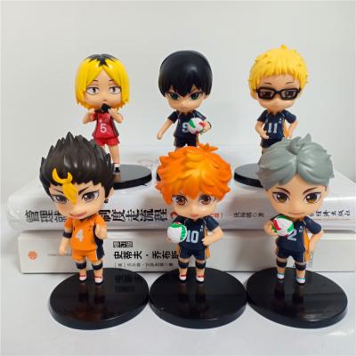 China Toy Kozume Kenma Kageyama Tobio Hinata Shoyo Oikawa Toru's Haikyuu Action Numbers Cartoon 6pcs/set for sale