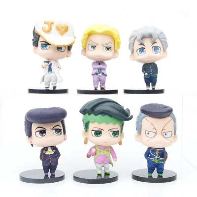 China Toy 6pcs/set Giorno Giovanna Bruno Bucciarati Doll Limited Edition JOJO Adventure Anime Figure Cartoon Toy for sale