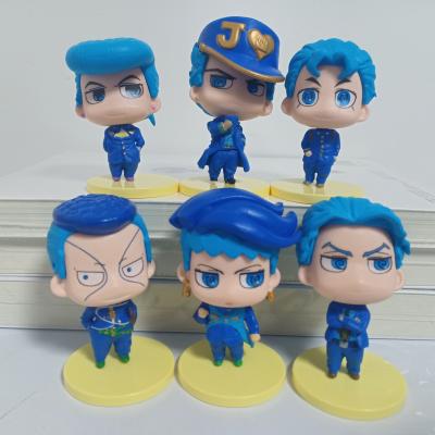 China Cartoon Toy 6pcs/set Toy Giorno Giovanna Bruno Bucciarati Doll Limited Edition JOJOs Bizarre Adventure Anime Figure for sale