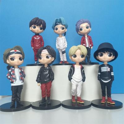 China Tiny Christmas Gift Tan Cake Topper Free Shipping Toy BTS Group A.R.M.Y Tinytan Action Figure Star Boy KPOP Toy New 15cm Cartoon Bangtan for sale