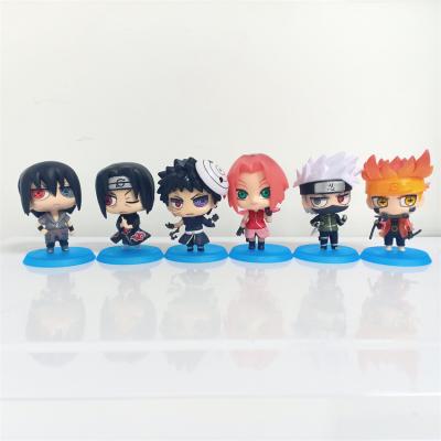 China Japanese Cartoon Toy 6pcs/set Anime Figure PVC Action Number Kid Gift Toy for sale